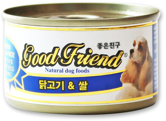 굿프랜드 강아지캔 100g, 닭고기 + 쌀 혼합맛, 24개