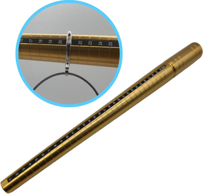 국산 봉게이지 스틱형 정확한 KS표준규격 태흥정밀 사이즈봉 반지게이지, 1개