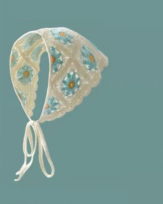 아기 유아 삼각 니트 두건 보넷 모자 귀달이 방한 겨울 외출용 따뜻한 머리 보호