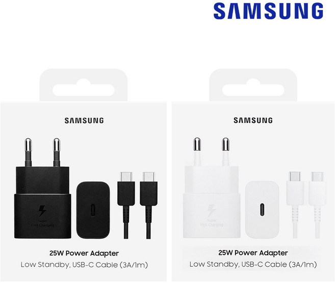 삼성전자 C타입 초고속 충전기 25W + 케이블 1m 세트 PD PPS GaN, 화이트, 1개