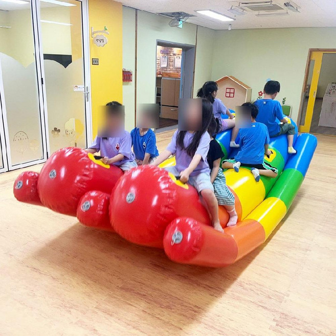 무지개시소 에어바운스 에어시소 레인보우 바운스 놀이체육 태권도장, 2.5m