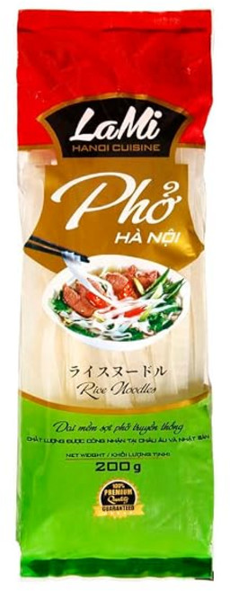 라미 쌀국수면 10mm 200g x 12개입 베트남식 넓은면 포 쌀면, 1g, 12개
