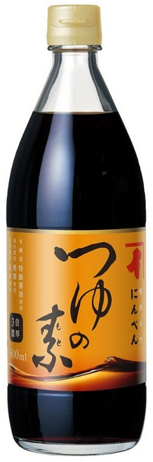 닌벤 쯔유 600ml 농축 가쓰오부시 다시마 콘부 다시 만능 텐동 소스 일본 일식조미료, 1개