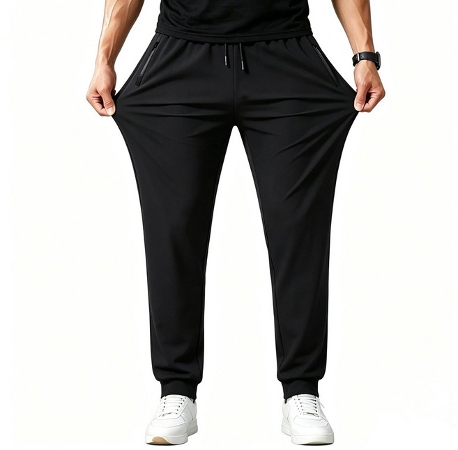 차쿠 남성 여름 냉감 슬랙스 바지 아이스 팬츠 스판 작업 바지 트레이닝 바지