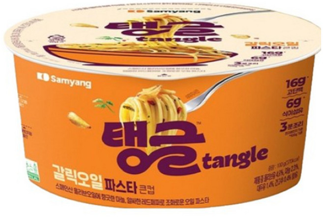 tangle 큰컵 갈릭오일 파스타, 100g, 1개