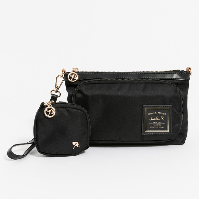 Arnold Palmer Effortless Chic系列黑色斜背包