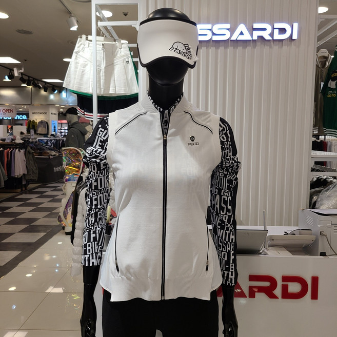 파사디 천호점(2001아울렛 천호점) 여성 골프_등판우븐패치 조끼 집업(P22SKV331XA)