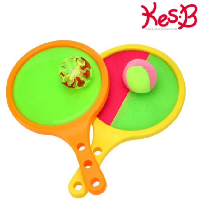 kb 스포츠교구 찍찍이 공던지기 라켓캐치볼(2301), 1개