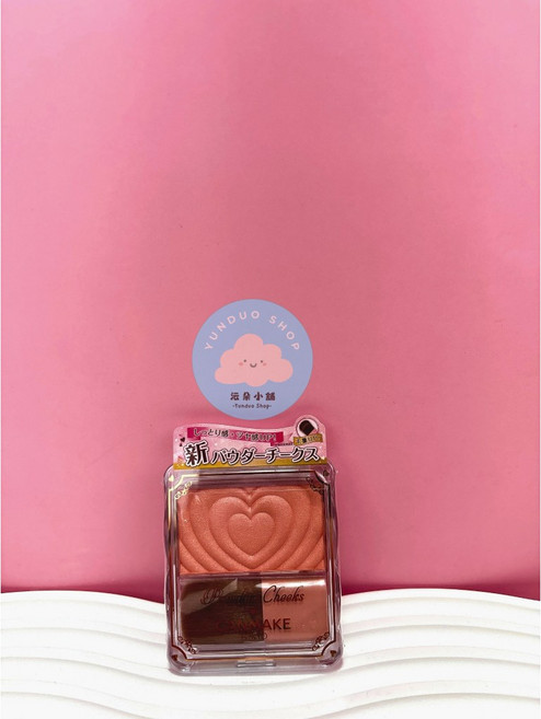 CANMAKE 新巧麗腮紅組 1.8g, 1個, 愛心浮雕腮紅盤 P03珊瑚桃