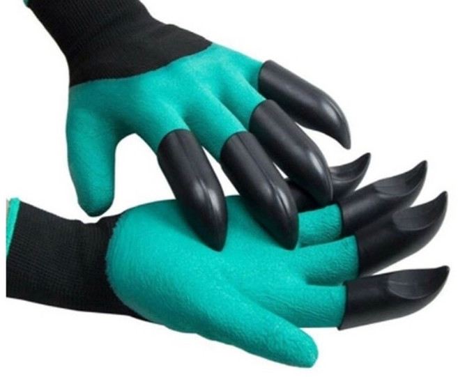 순잎따기장갑 개구리장갑 가드닝 손가락코팅 손베임방지 찔림, 1개