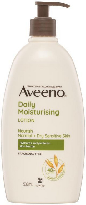 호주 아비노 Aveeno Body Lotion 데일리 모이스처라이징 무향 바디로션, 3개, 532ml