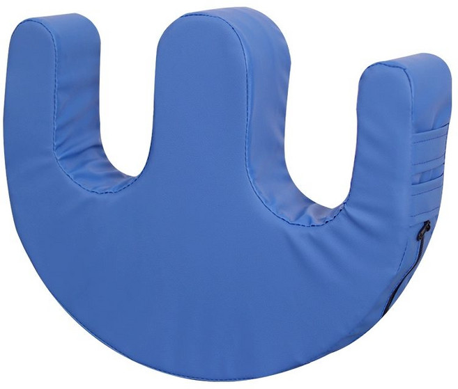 노인 몸 뒤집기 방지 쿠션 환자용 욕창 자세변환 보조기 패드 기저귀 1. 체위 매트, U형 고밀도 스펀지-스카이 블루