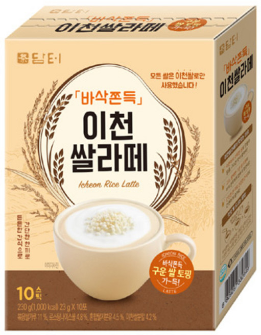 담터 이천쌀라떼 10T, 23g, 10개, 1개