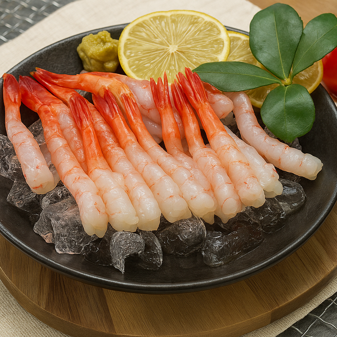 맑은수산 국내산 급냉 홍 단새우 아마애비 횟감용 초밥용, 1개, 500g(25미 내외)