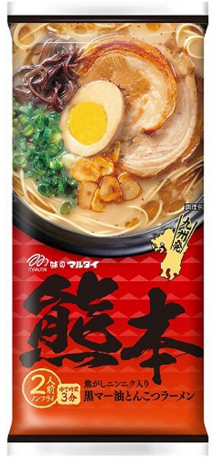 구마모토 흑마유 돈코츠라면 봉상면 186g 일본 라멘 봉지면 1107294