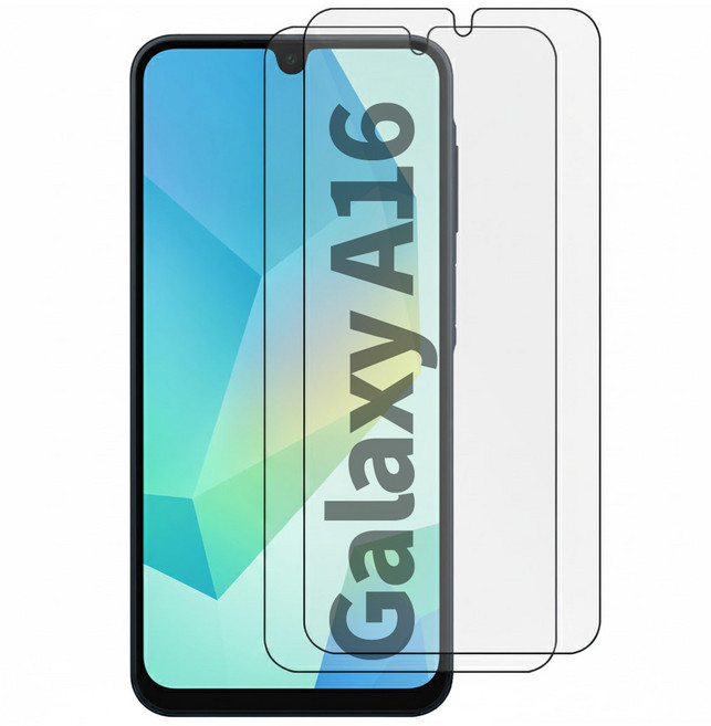 스톤스틸 1+1 갤럭시 A16 강화유리 액정 보호필름, 2개