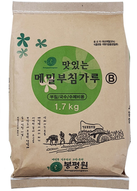 봉평메밀부침가루(30%함량) 1.7kg x 10개입