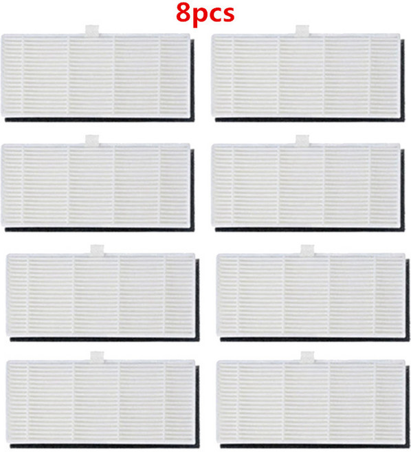 Lydto R1 R1A VIOMI S9 청소 로봇 진공 청소기 예비 부품용 HEPA 필터, 8pcs