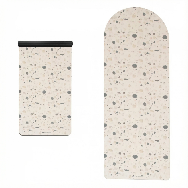 미끄럼방지 요가매트 PU 재질 천연고무 넓고 냄새없는 필라테스매트 5mm, 1개, 대리석