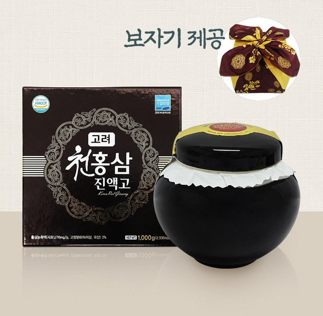 6년근 고려홍삼 천홍삼 진액고, 1kg, 4개