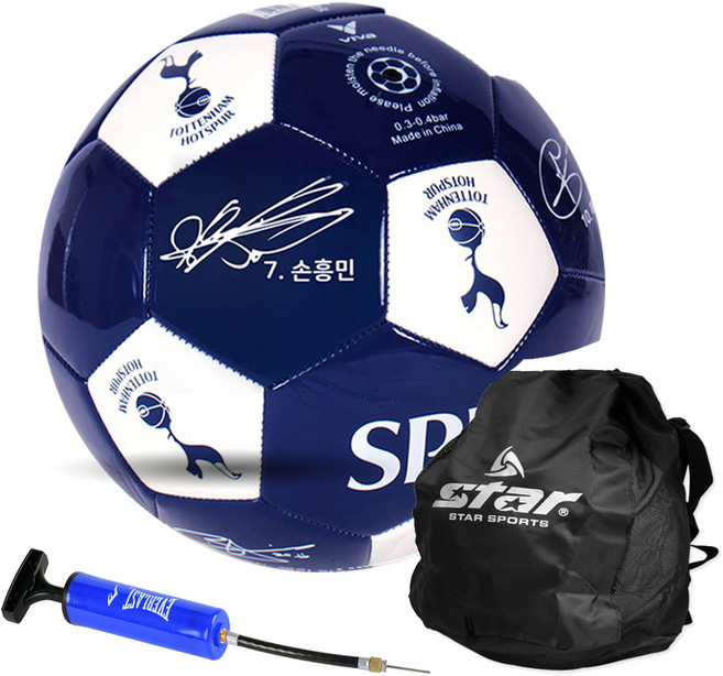 토트넘 사인 축구공 네이비, 1개