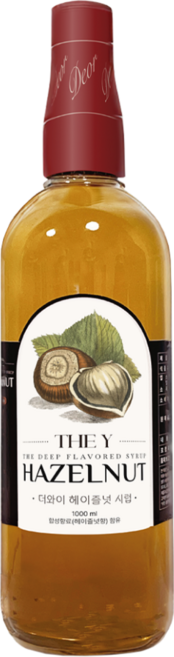 더와이 헤이즐넛시럽, 1개, 1L