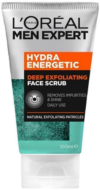 로레알파리 남성 하이드라 에너제틱 페이스 스크럽 100ml L'Oreal Men Expert Hydra Energetic Scrub, 1개