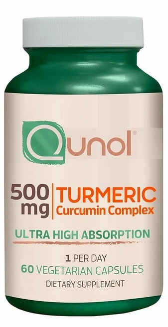 Qunol Turmeric Curcumin 큐놀 터메릭 커큐민 강황 추출물 500mg 60정, 1개 - 쿠팡