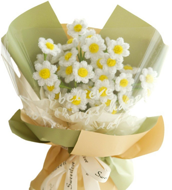 에버리즈 DIY 모루 꽃다발 만들기 세트, 1세트, 07. 데이지