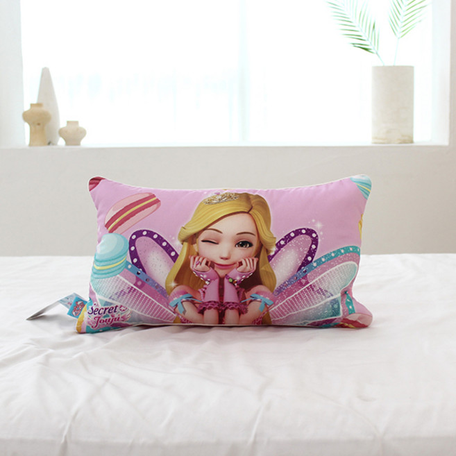 코알라컴퍼니 시크릿쥬쥬 순면베개 25x45cm 마이크로화이버 베개 솜포함 시크릿쥬쥬 윙크