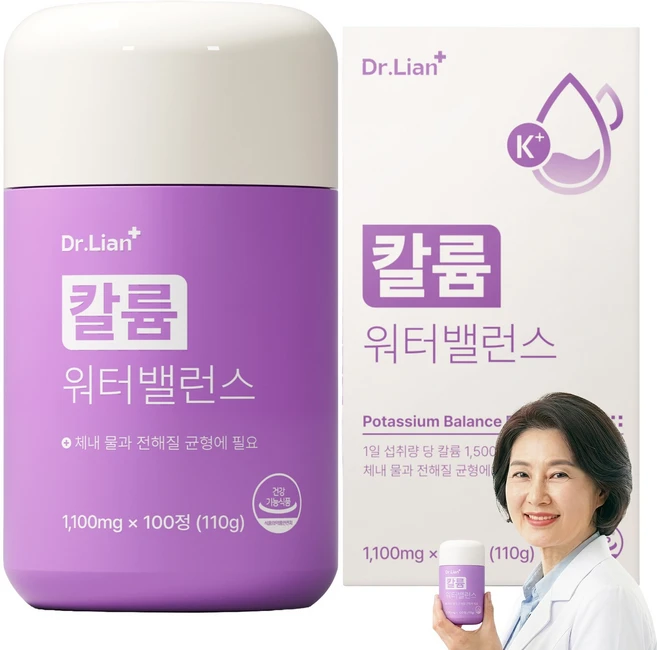 닥터리안 칼륨 워터밸런스 1500, 1개, 100정 - 쿠팡
