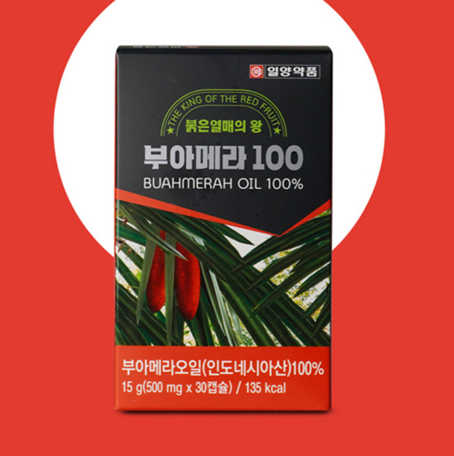 자연이 만든 붉은 에너지 일양약품 부아메라 100 프리미엄 30일분 (500mg X 30캡슐), 1개