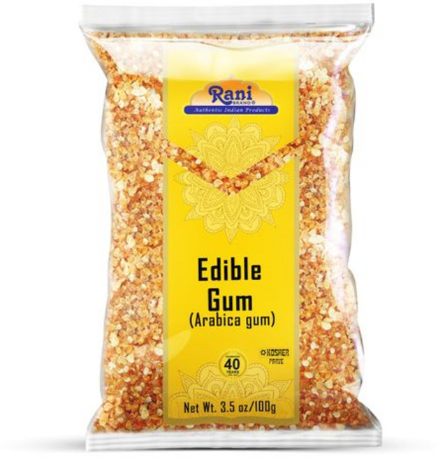 라니 식용 껌 홀 (아라비카 껌) 100g ~ 올 내추럴 Rani Edible Gum Whole (Arabica Gum) 3.5oz (100g) ~ All Natural Sa, 1개