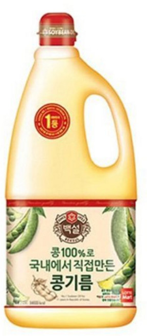 백설 콩기름, 1.8L, 2개
