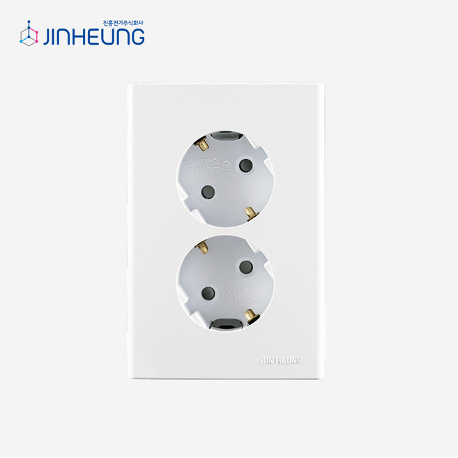 진흥 FS시리즈 매입 2구 콘센트, 3개
