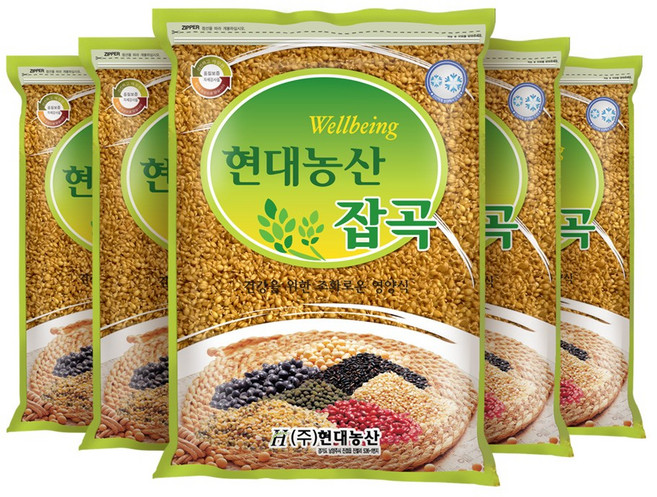 현대농산 국산 황금 발아찰보리, 800g, 5개