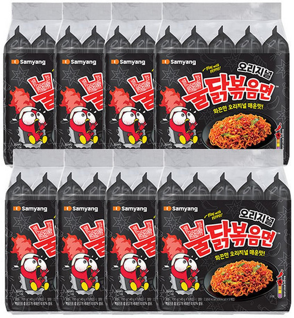 삼양 불닭볶음면 40입 1박스 (5입 x 8개) /멀티팩