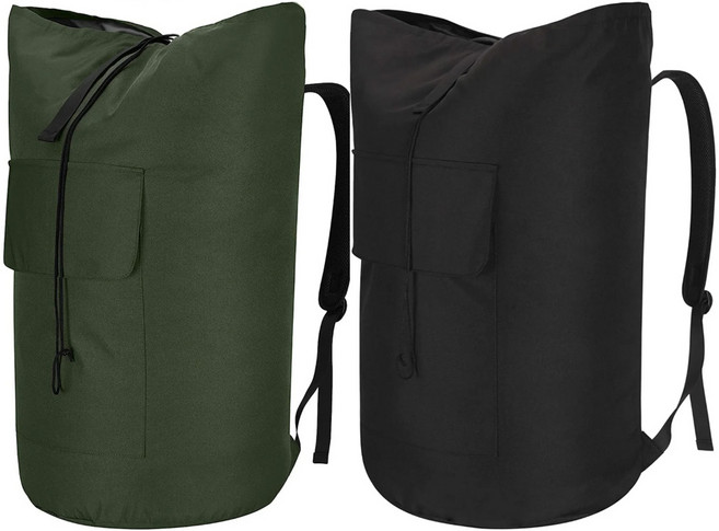 밀리터리 대형 더블백 군용 더블백 여행 대용량 115L 배낭, 블랙