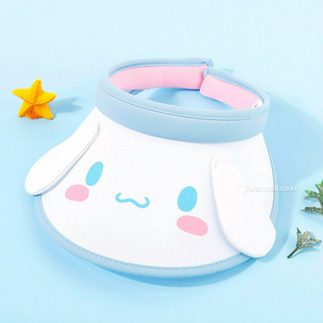 시나모롤 입체페이스 핀캡 산리오 아동 유아 어린이 물놀이모자 키즈 수영 여름 썬캡