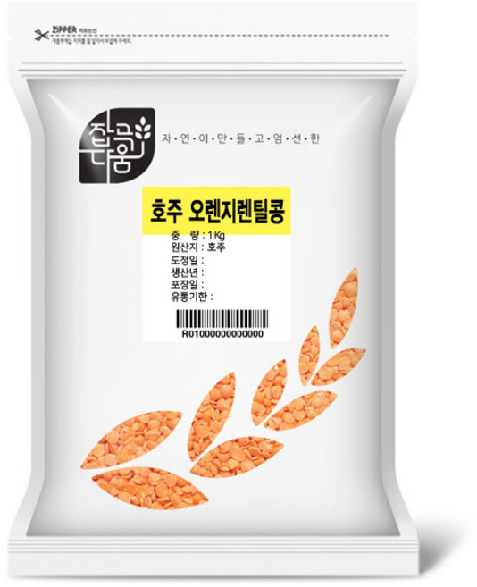 잡곡다움 레드 렌틸콩, 1개, 5kg