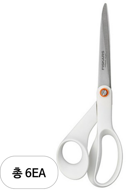 피스카스 펑셔널폼 가위, 화이트, 6개