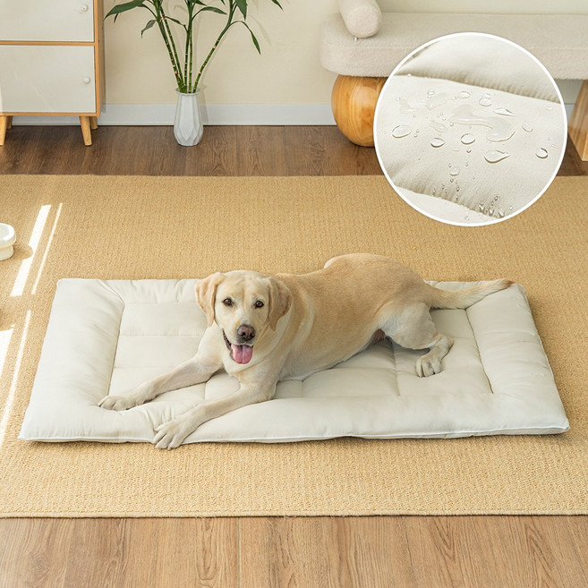 소하임 하이퍼소프트 펫 방수 쿠션방석, 샌드베이지, 1개