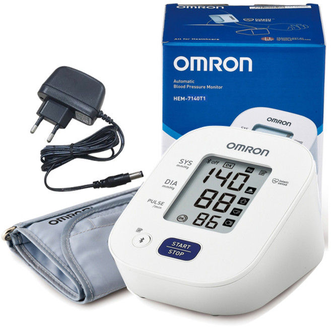 오므론 혈압계 자동 전자 혈압측정기 +전용 아답터, 1개