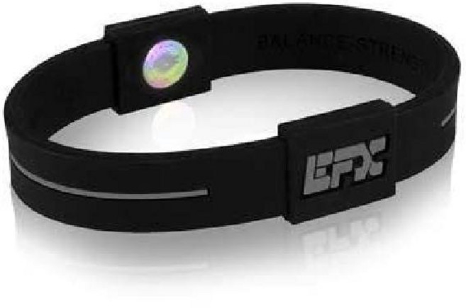 EFX 퍼포먼스 순수 실리콘 팔찌 균형 유연성, 블랙/그레이, 1개