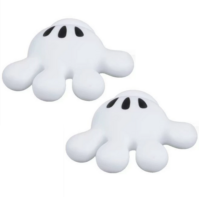 무타공 흡착 미키 전선정리 다용도 부착식 칫솔 걸이 꽂이 홀더 1+1 세트