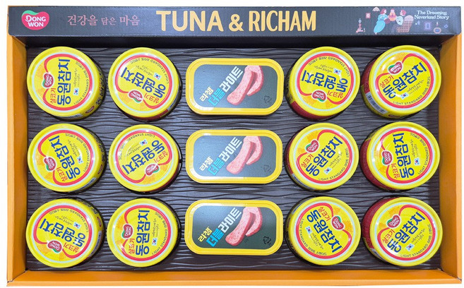 설 선물세트 동원 튜나리챔30호 5세트 쇼핑백 선물세트, 1박스