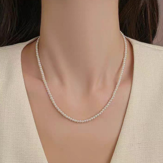 진주 목걸이 쇄골 목걸이 여성 진주목걸이 선물용 고급포장 2-14MM