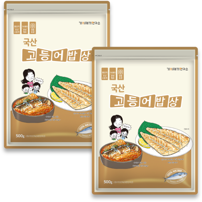 가시제거연구소 국산 제주 고등어밥상 총 1kg 순살 고등어, 500g, 2개