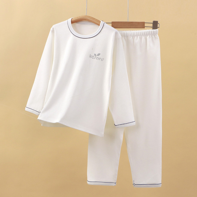 ZPEIZ 남아 여아 주니어 중학생 봄용 순면 아동실내복 상하세트 파자마 긴팔잠옷