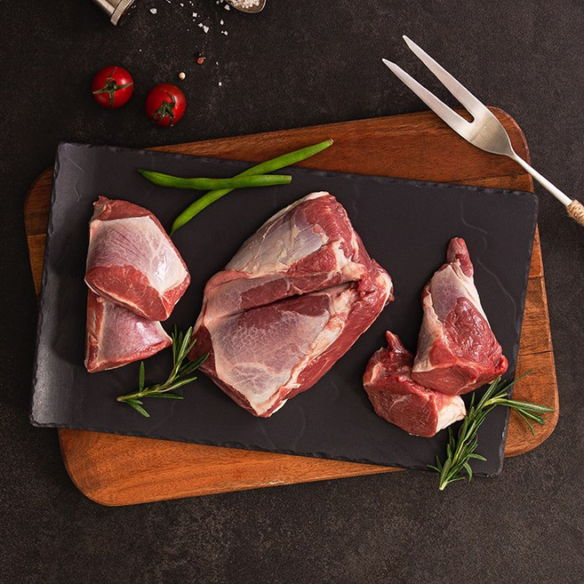 (램스푸드) 호주산프리미엄양고기램 캠핑용 구이용 스테이크 시즈닝 숄더랙 양꼬치 큐브 프렌치랙 양늑간살 양살치살 [ 냉장 부채살300g+쯔란10g ], 1개, 300g